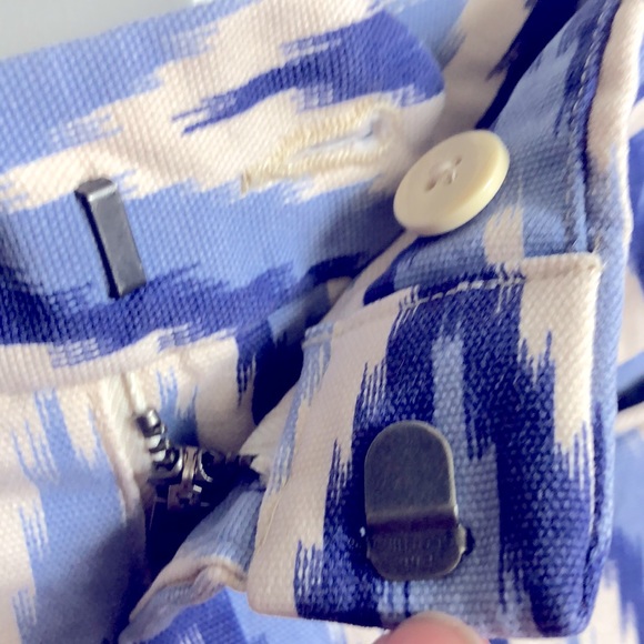 GAP Striped Shorts Womens Size 8 - Navy and Baby Blue White - Picture 6 of 10